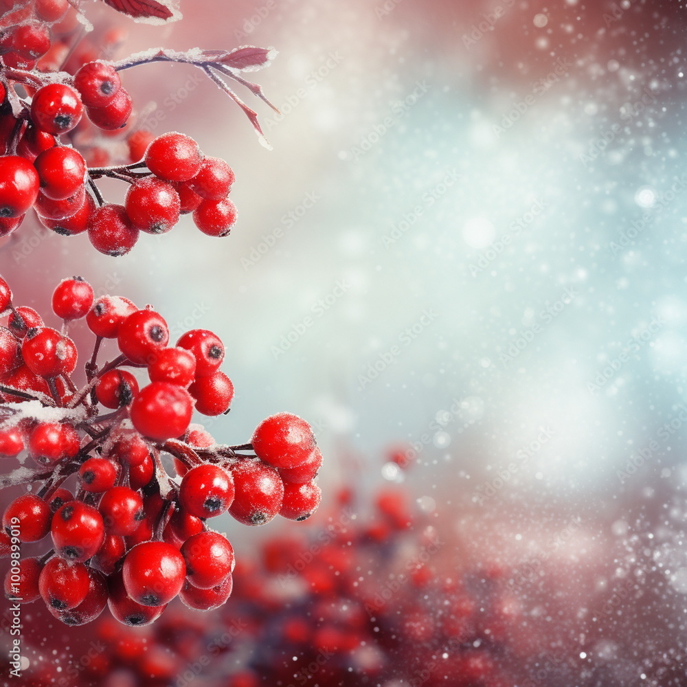 Winter wallpaper wallpapers background backgrounds with branch, berries, ice, frost and lots of snow and bokeh Winter wallpaper wallpapers background backgrounds with branch, berries, ice, frost and lots of snow and bokeh