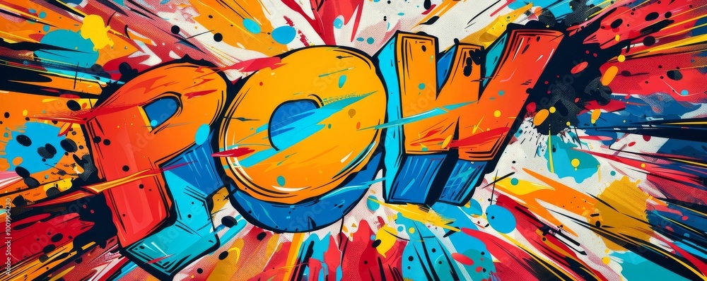 Colorful pop art background with Colorful pop art background with