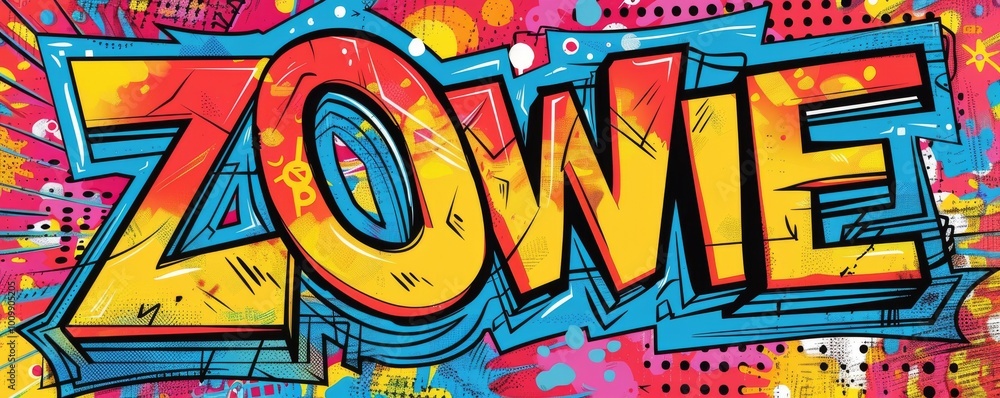 Exciting pop art background with Exciting pop art background with