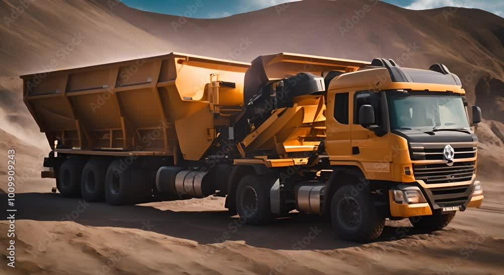 dump truck on the road dump truck on the road