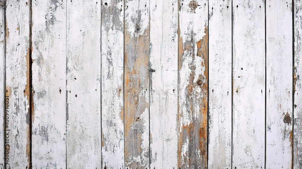 Rustic White Wooden Boards with Rich Texture Rustic White Wooden Boards with Rich Texture