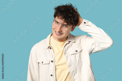 Handsome young man in styli...