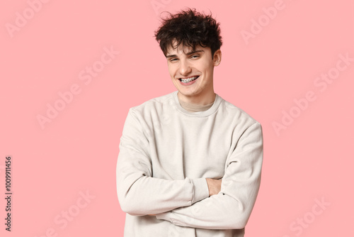 Handsome young man in styli...