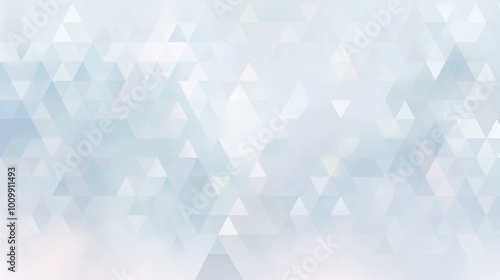 A background featuring geometric triangles in grey, neutral, and blue tones with a grainy texture.