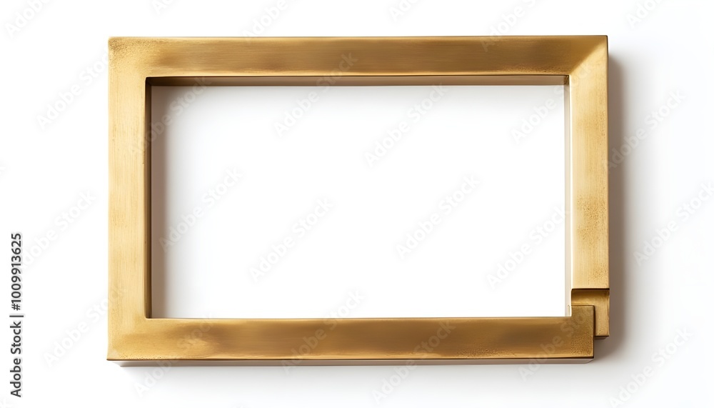 a gold frame with a white background
a gold frame with a white background