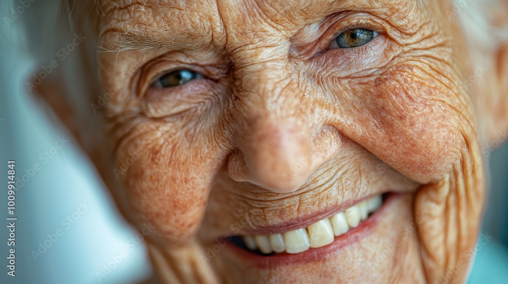 Joyful Expression of an Elderly Person Joyful Expression of an Elderly Person