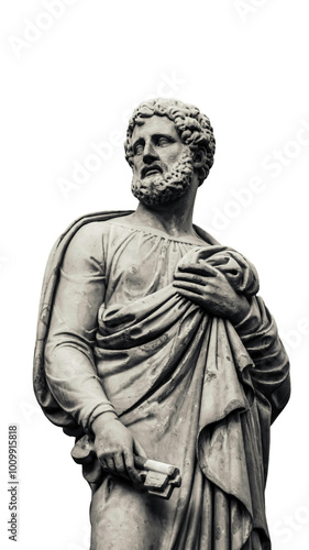 Ancient Wisdom Aristotle Philosopher Holding Keys