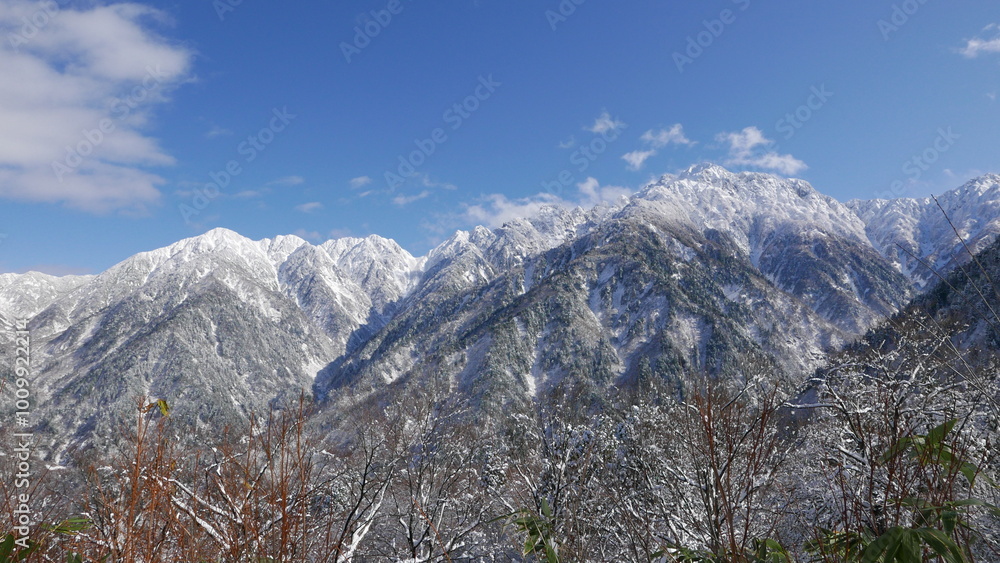 Fototapeta premium 初冬の剱岳全景