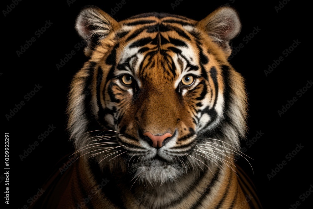 Fototapeta premium Confused tiger wildlife animal mammal.