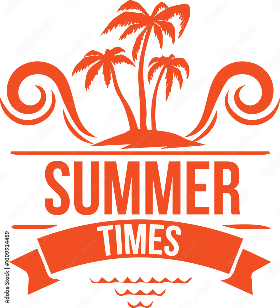 Naklejka premium unique summer t-shirt design for usa and summer background