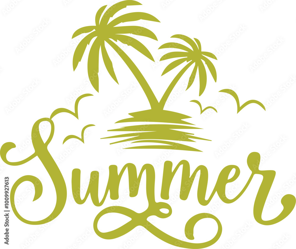 Naklejka premium unique summer t-shirt design for usa and summer background