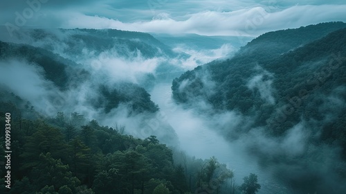 Vibrant Green Mountain Range with Gentle Smoke and Fog – Stunning Nature Background Wallpaper for Scenic and Eco-Friendly Designs