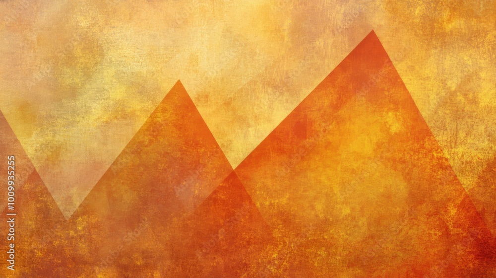 Orange mustard amber hot fire gold yellow lemon Tones Geometric Triangles Grainy grunge Texture. background with Subtle Gradients and Muted Colors Orange mustard amber hot fire gold yellow lemon Tones Geometric Triangles Grainy grunge Texture. background with Subtle Gradients and Muted Colors