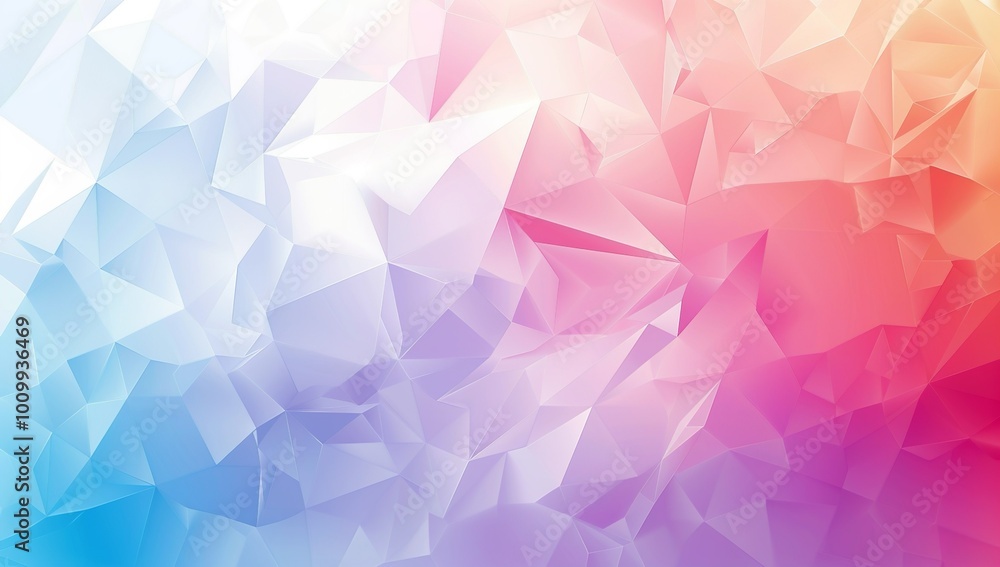 Fototapeta premium Abstract background with polygonal shapes and blurred edges, creating an...