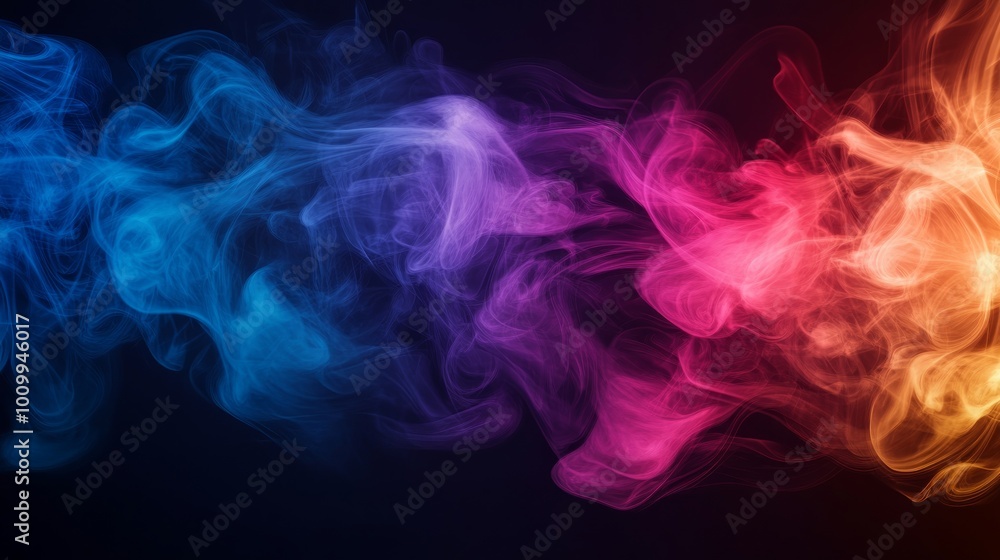 Abstract background with smoke. Abstract colored smoke moves on dark background. Wallpaper Abstract background with smoke. Abstract colored smoke moves on dark background. Wallpaper