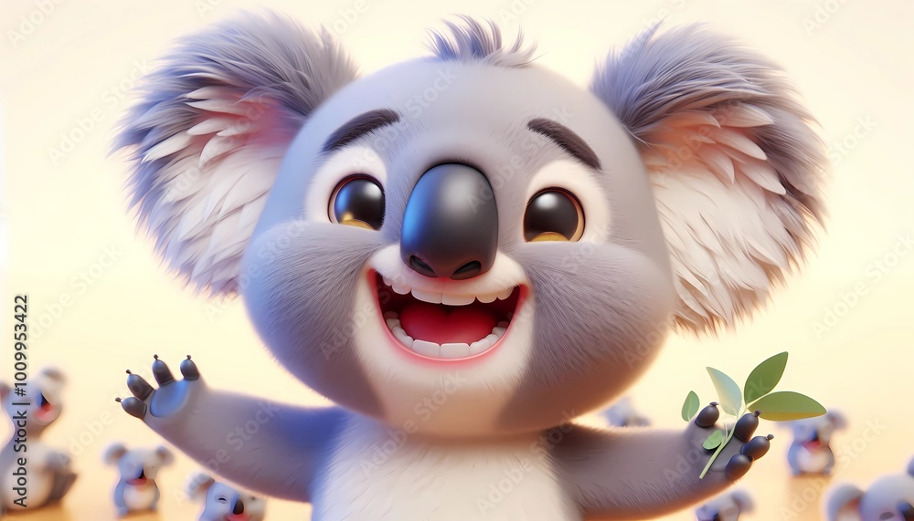 3D lustiger Koala 3D lustiger Koala