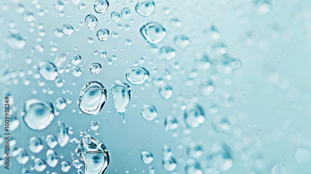 Water drops on glass background. Water drops on glass surface. Water drops on glass background. Water drops on glass surface.