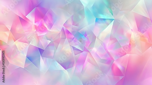 pastel holographic blurred Tones Geometric Triangles Grainy Texture. background with Subtle Gradients 