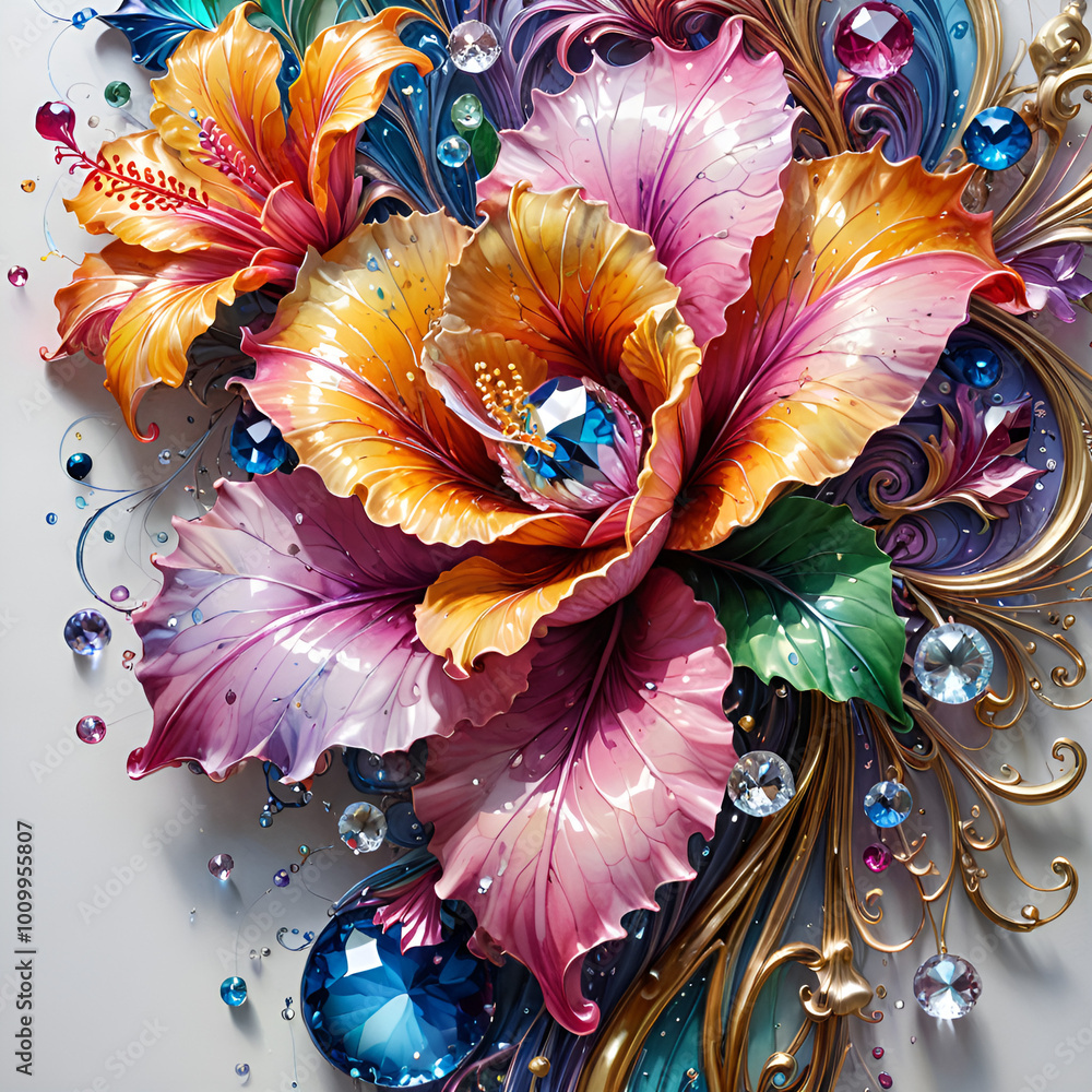 abstract floral background abstract floral background
