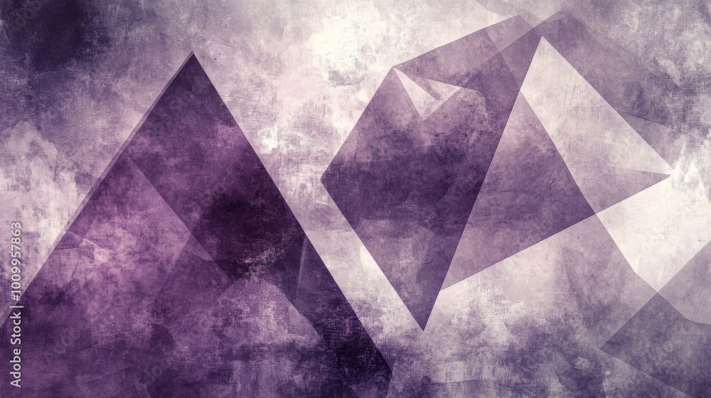 purple Tones Geometric Triangles Grainy Texture. background with Subtle Gradients and Muted Colors purple Tones Geometric Triangles Grainy Texture. background with Subtle Gradients and Muted Colors