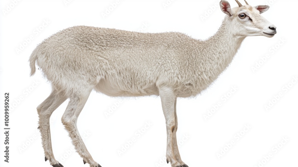 lowland anoa, known for its compact stature and short horns, stands poised against a clean white backdrop, showcasing its unique silhouette and smooth fur. lowland anoa, known for its compact stature and short horns, stands poised against a clean white backdrop, showcasing its unique silhouette and smooth fur.