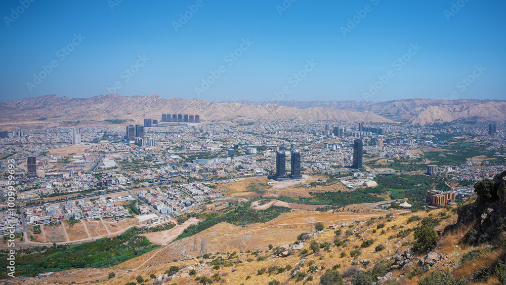 A picture of Dohuk city from above Mount Zawa A picture of Dohuk city from above Mount Zawa
