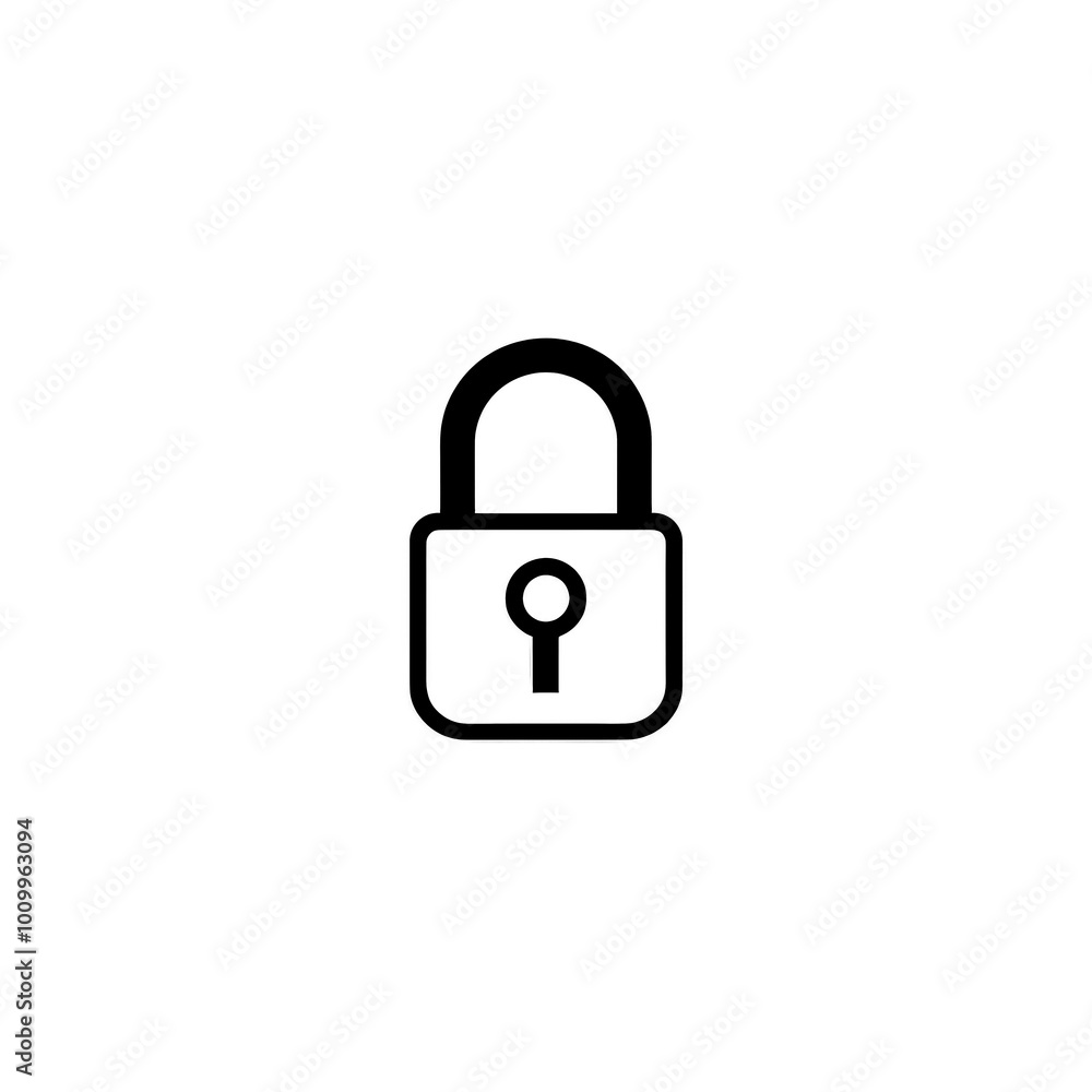 Lock Icon, Minimal Simple Logo Lock Icon, Minimal Simple Logo