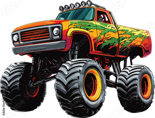 Monster Truck Vector Illustration