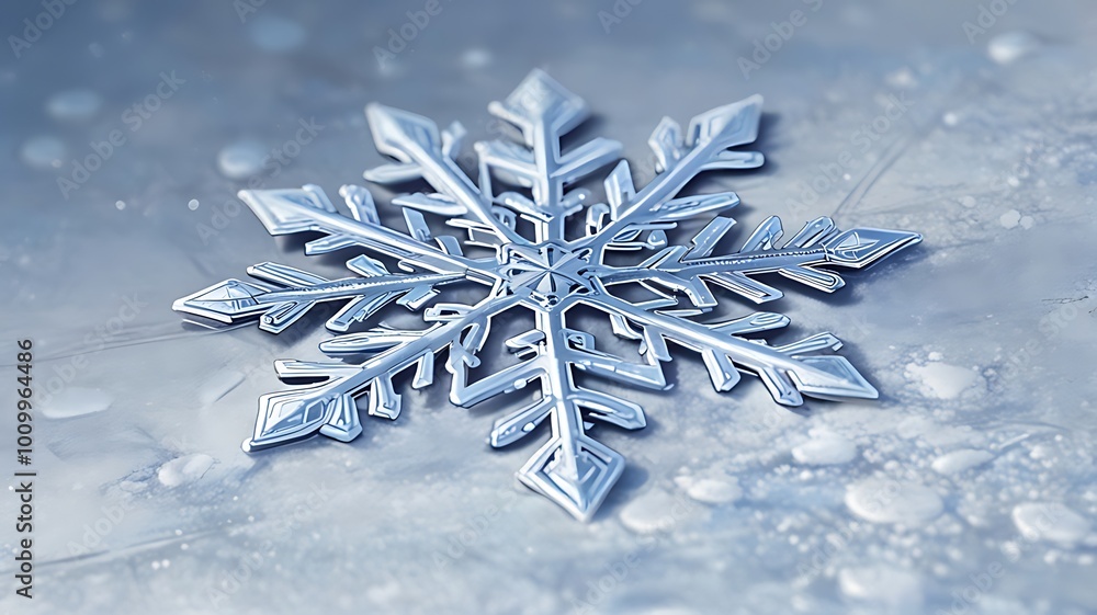 Snowflake Macro A highly detailed macro shot of a single snowflake resting on a cold surface, showing intricate patterns. Snowflake Macro A highly detailed macro shot of a single snowflake resting on a cold surface, showing intricate patterns.