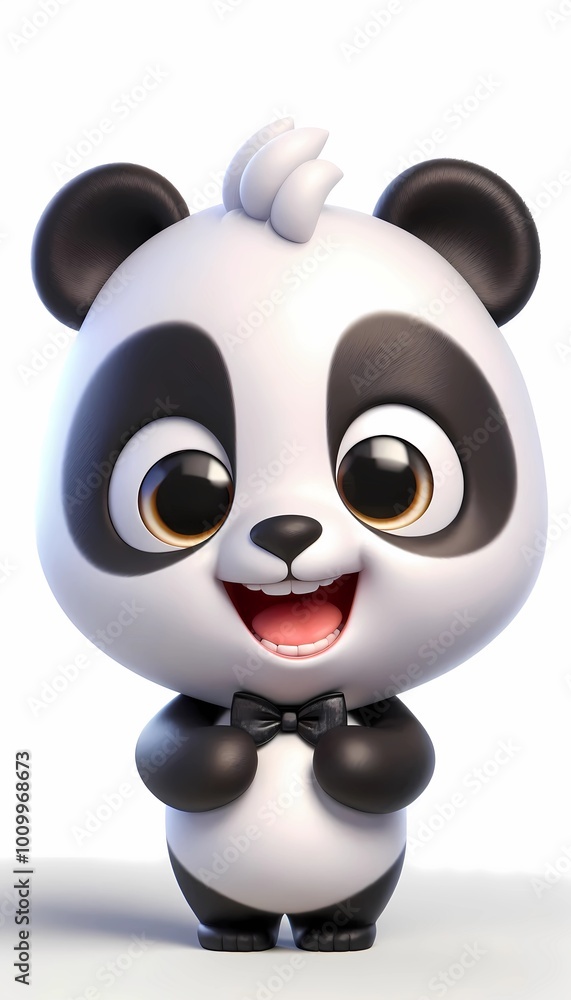 3D lachender Panda 3D lachender Panda