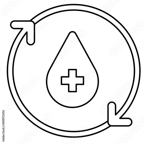 Regenerative medicine icon, Health care