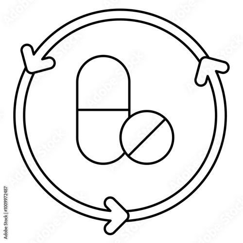 Regenerative medicine icon, Health care