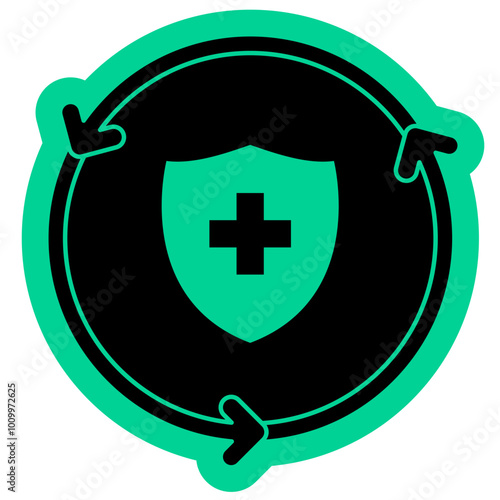 Regenerative medicine icon, Health care