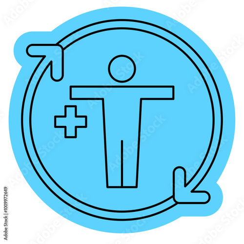 Regenerative medicine icon, Health care