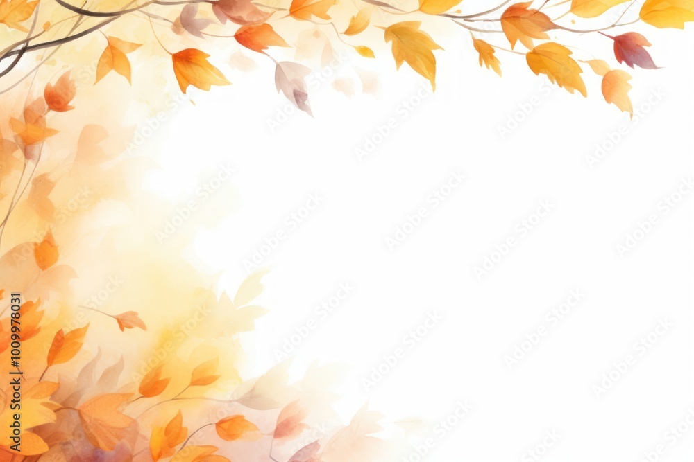 Autumn leaves top border sunlight outdoors nature. Autumn leaves top border sunlight outdoors nature.