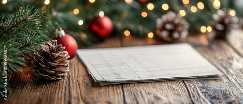 Holiday planning with decor calendar
