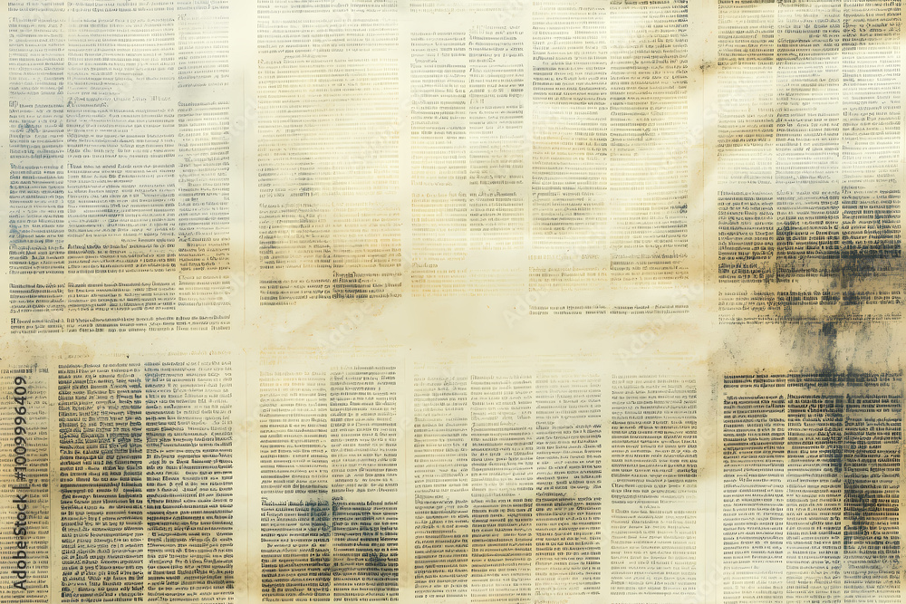 Obraz premium Newspaper texture background with a vintage grunge effect