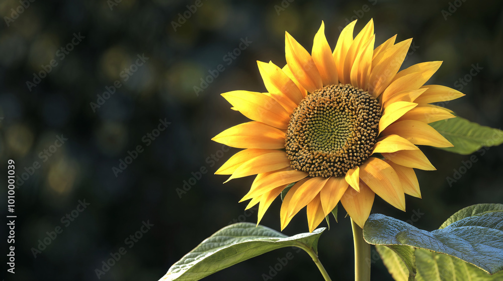 Obraz premium sunflower plant closeup