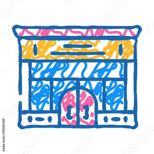 waxing salon hair depilation doodle icon sketch vector. waxing salon hair depilation sign. isolated symbol illustration