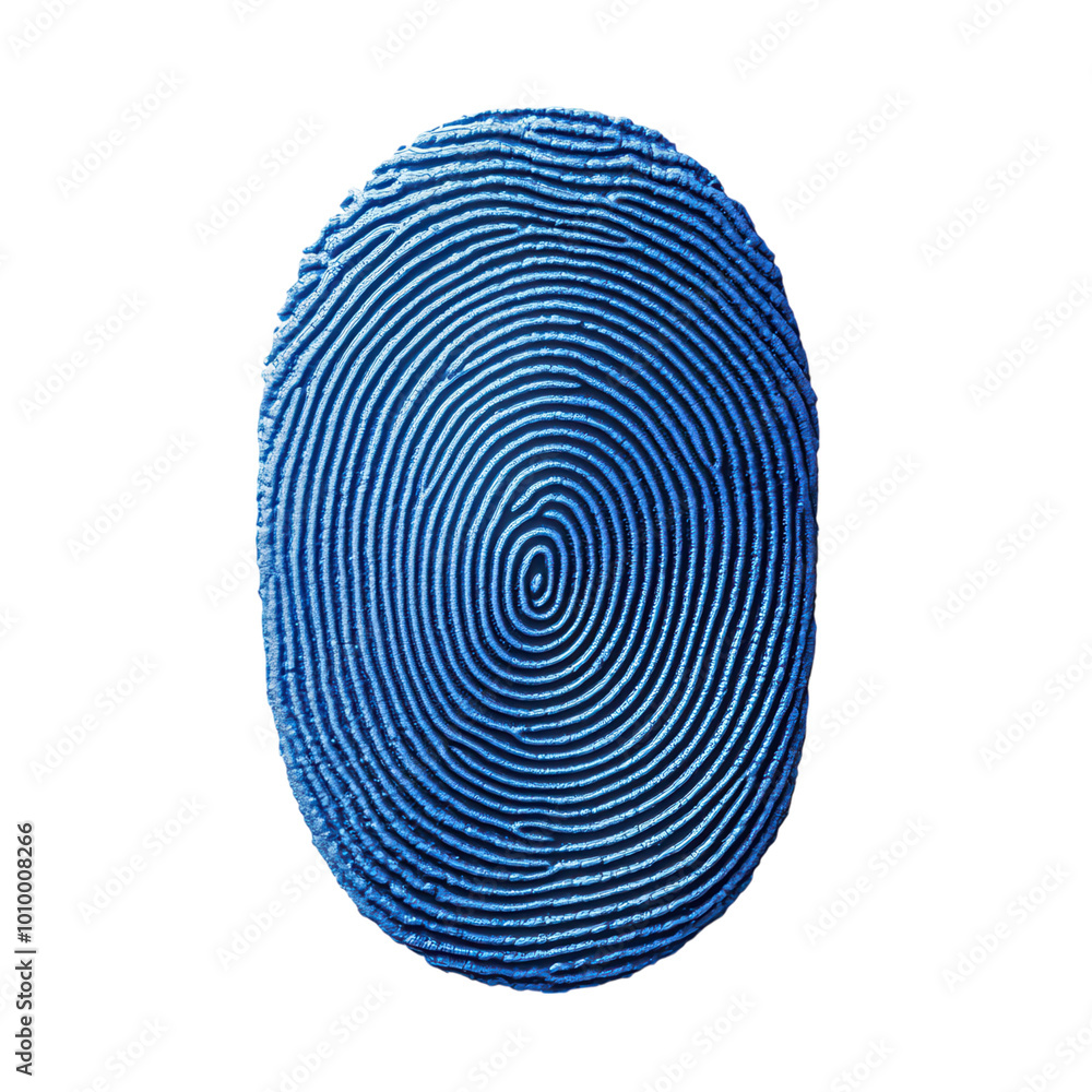 Blue fingerprint on a black background, forensic identification. Blue fingerprint on a black background, forensic identification.