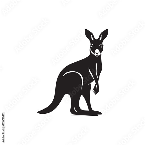 kangaroo illustration, animal, rabbit, cartoon, vector, illustration, bunny, kangaroo, donkey, mammal, hare, funny, easter, cute, art, silhouette, isolated, drawing, nature, white, character, farm, 