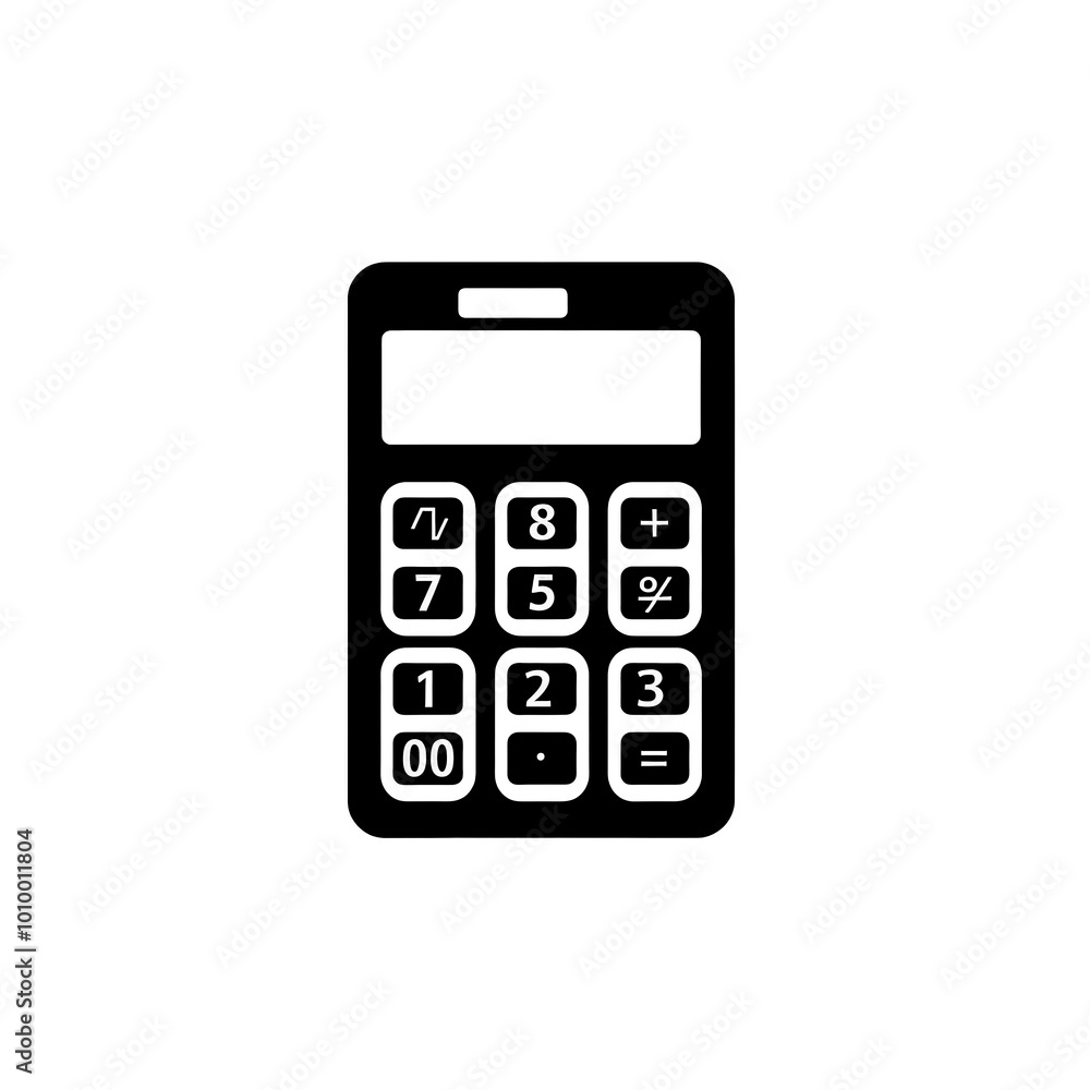 Calculator Icon, Minimal Simple Logo Calculator Icon, Minimal Simple Logo