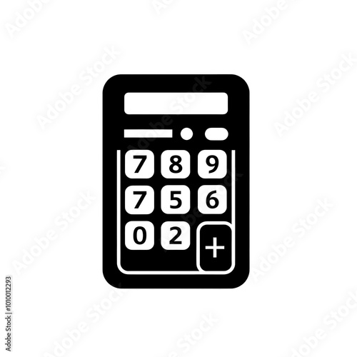 Calculator Icon, Minimal Simple Logo