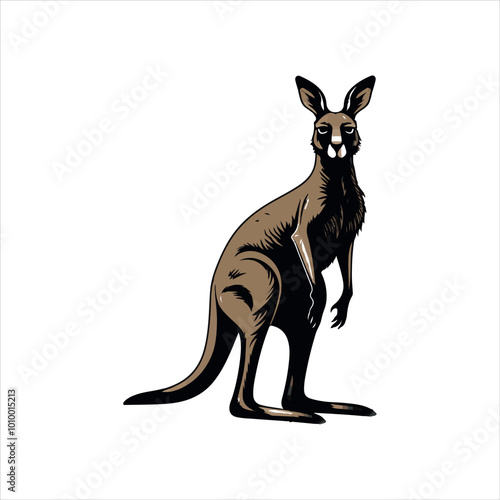 kangaroo illustration,animal, cartoon, vector, illustration, donkey, mammal