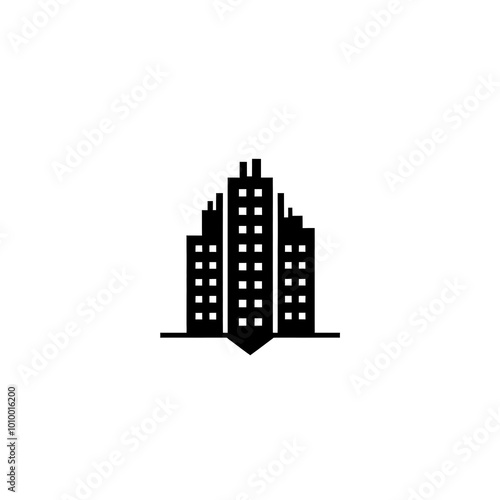 Building Icon, Minimal Simple Logo