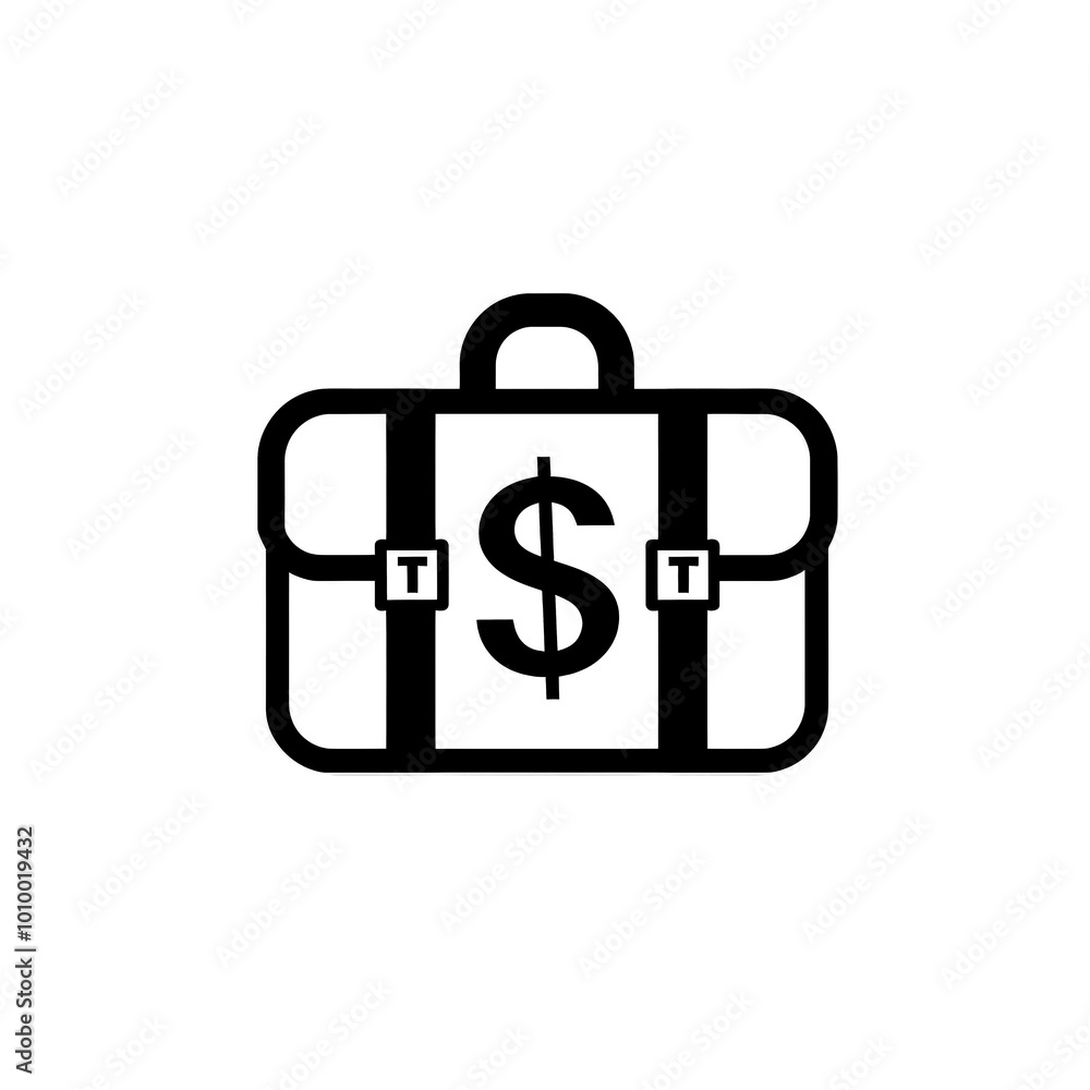Briefcase Icon, Minimal Simple Logo Briefcase Icon, Minimal Simple Logo