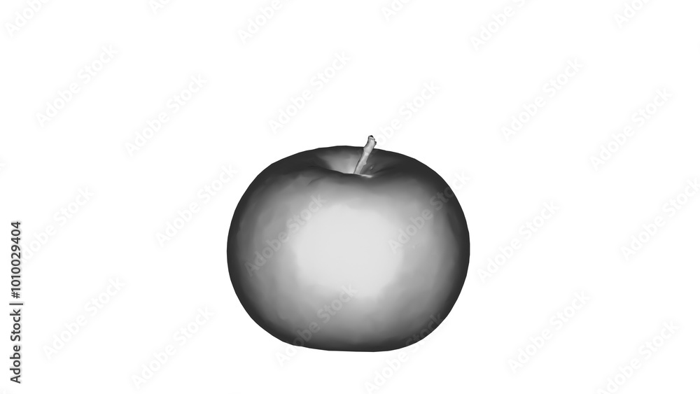a black and white photo of an apple a black and white photo of an apple