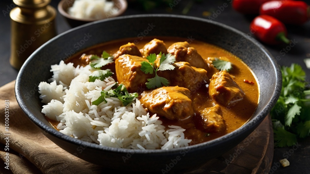 Creamy Chicken Curry with Steamed Jasmine Rice
Creamy Chicken Curry with Steamed Jasmine Rice