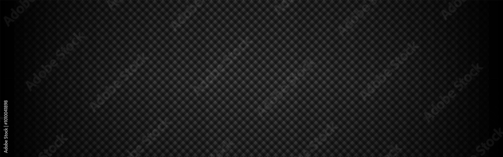 Carbon wide background. Black fiber texture with soft light. Dark metal surface with cells. Industrial plate template. Futuristic steel sheet. Modern technology wallpaper. Vector illustration. Carbon wide background. Black fiber texture with soft light. Dark metal surface with cells. Industrial plate template. Futuristic steel sheet. Modern technology wallpaper. Vector illustration.