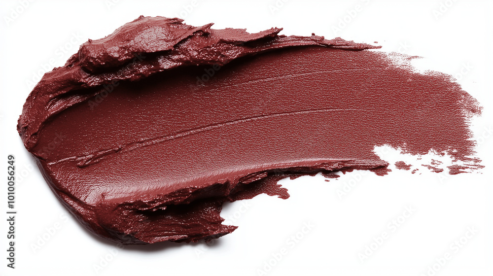 a single, elegant swatch of copper brown lipstick on white background, with soft color gradients and subtle sheen to highlight the texture and glossiness of lip makeup a single, elegant swatch of copper brown lipstick on white background, with soft color gradients and subtle sheen to highlight the texture and glossiness of lip makeup